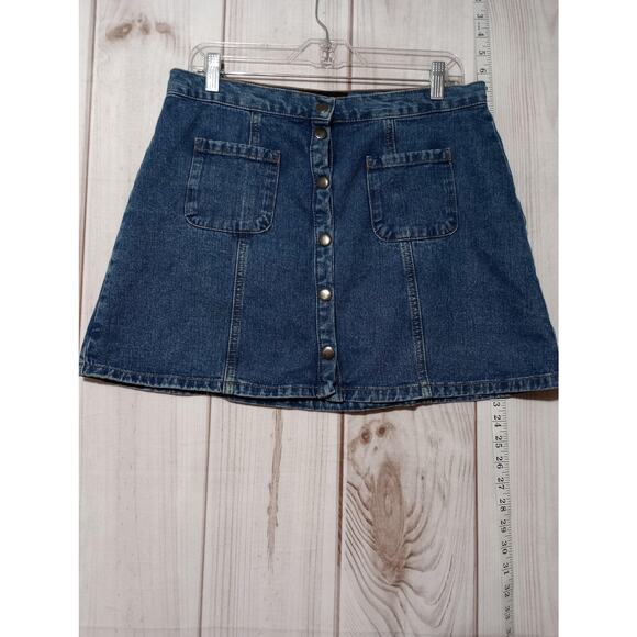 BDG Dresses & Skirts - BDG Skirt Womens‎ Large Denim Button Front Mini Urban Outfitters Vintage Style
